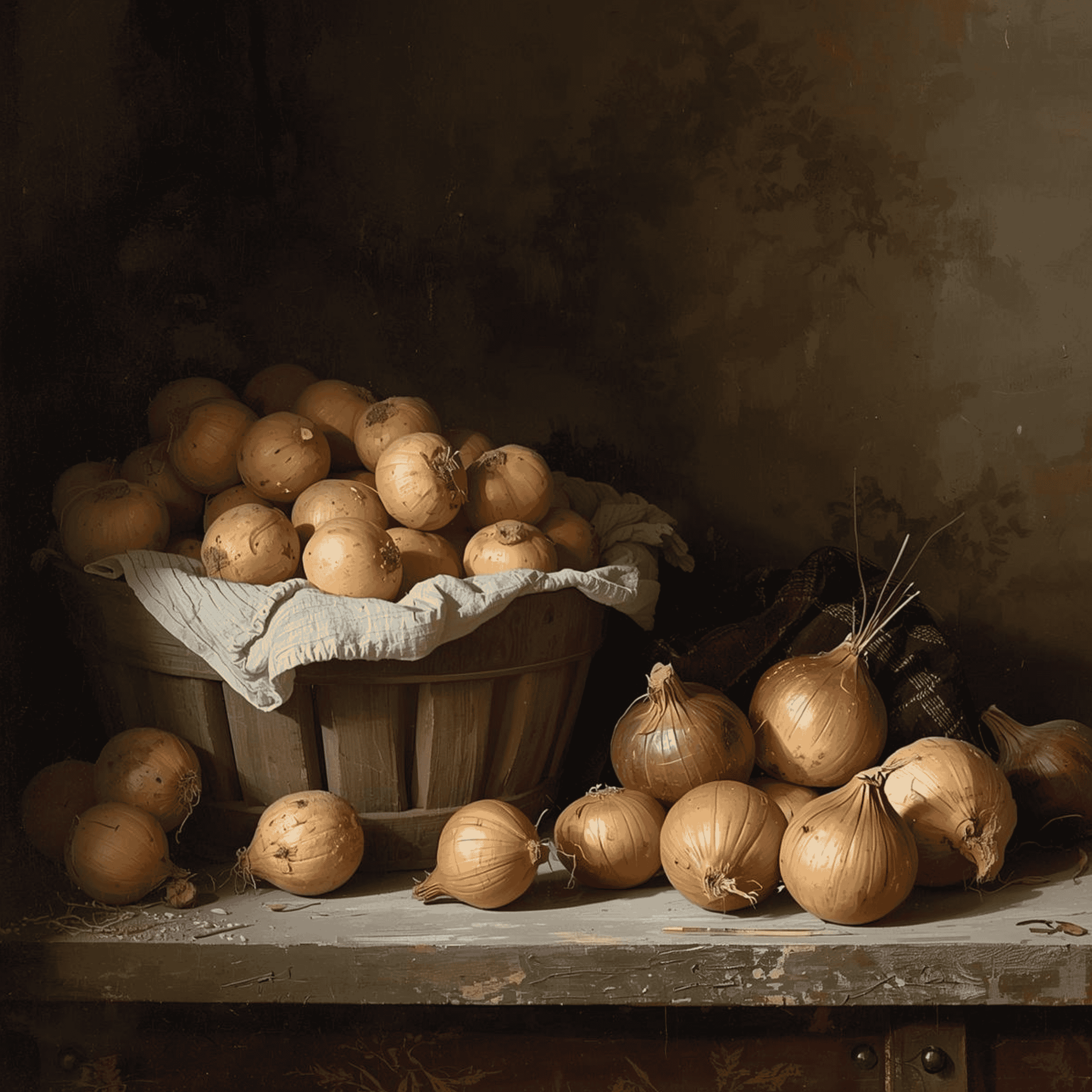 potatoes and onions seperated